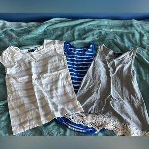 Lot Of 3 Girls XL Summer Tank Tops Old Navy & Gap